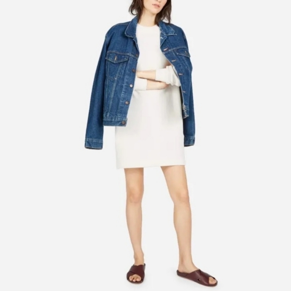 EVERLANE The Classic French Terry Crewneck Sweatshirt Dress Women's Size XXS